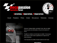 Tablet Screenshot of meca-passion.net